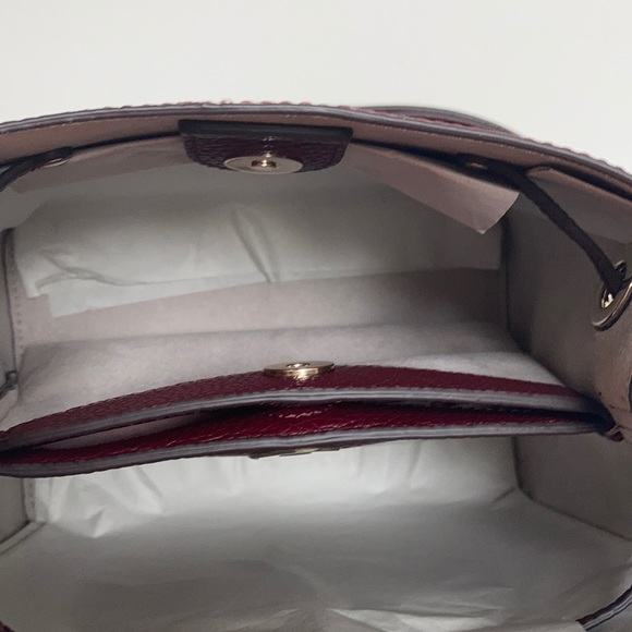 NWT Kate Spade Leather Marti Chevron Bucket XBody - Picture 12 of 15